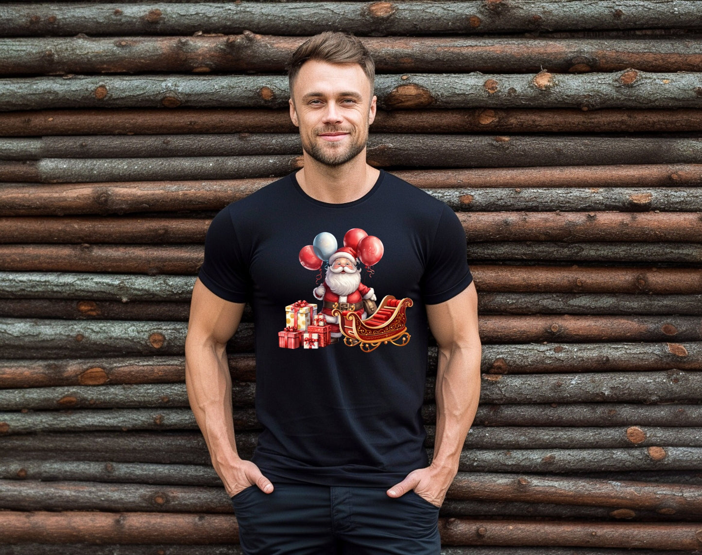 The Santas Sleigh with Presents T-Shirt. Makes the Perfect Gift for Friends, Family, Coworkers or yourself.  Check Out My Shop for even more Fun Designs.
www.scorpiontees.etsy.com