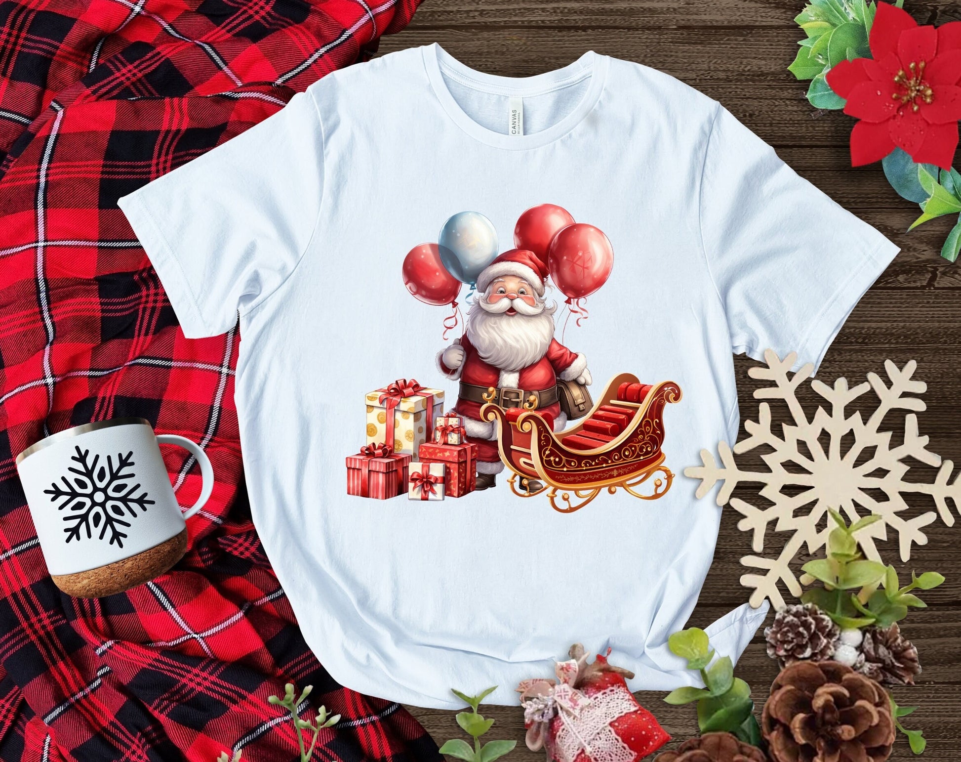 The Santas Sleigh with Presents T-Shirt. Makes the Perfect Gift for Friends, Family, Coworkers or yourself.  Check Out My Shop for even more Fun Designs.
www.scorpiontees.etsy.com