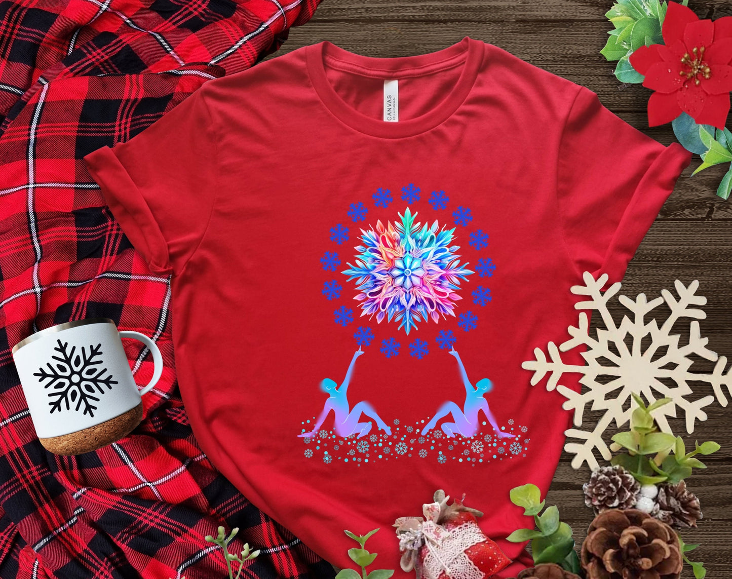 The Snow Flake Dance Christmas T-Shirt Makes the Perfect Gift for Friends, Family, Coworkers or yourself.  Check Out My Shop for even more Great Designs.
www.scorpiontees.etsy.com