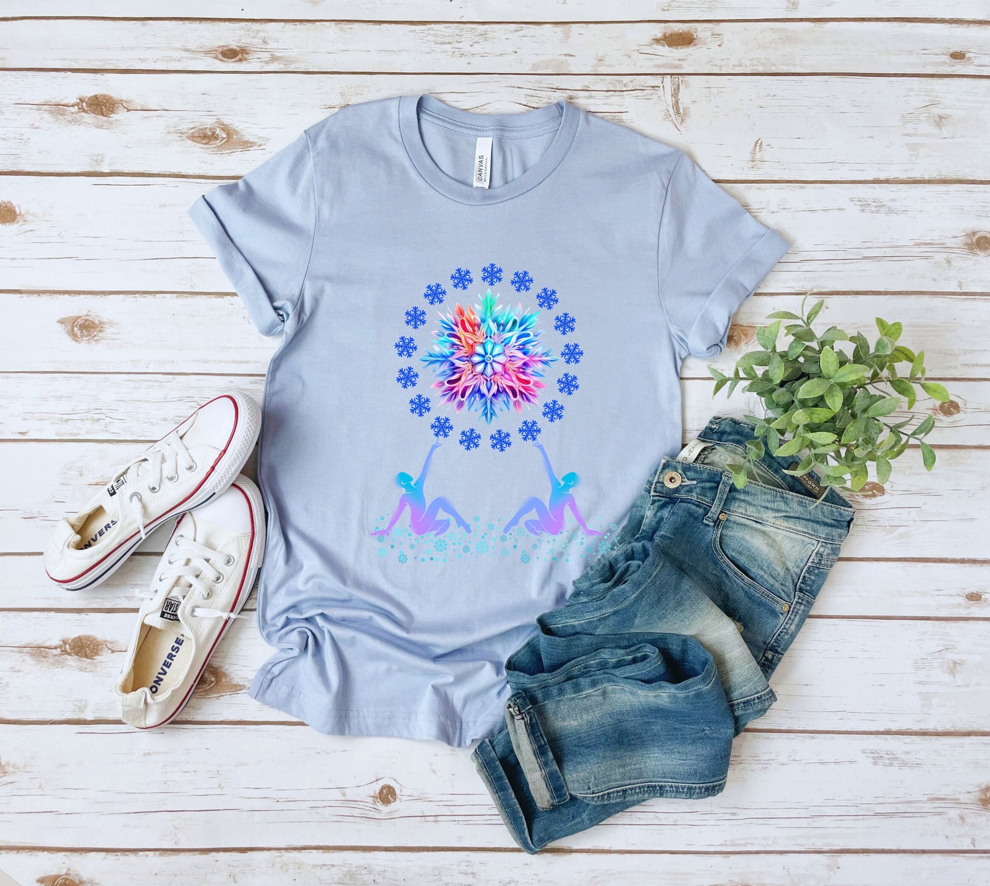 The Snow Flake Dance Christmas T-Shirt Makes the Perfect Gift for Friends, Family, Coworkers or yourself.  Check Out My Shop for even more Great Designs.
www.scorpiontees.etsy.com