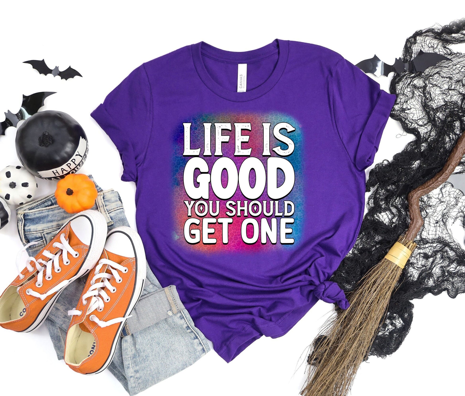 Hilarious and Colorful Life Is Good You Should Get One Shirt. The Shirt Will Make You The Life of The Party. Get Great Laughs While Inspiring Few People and Insulting the Haters. Don't Wait! Get Your Today.  www.scorpiontees.etsy.com