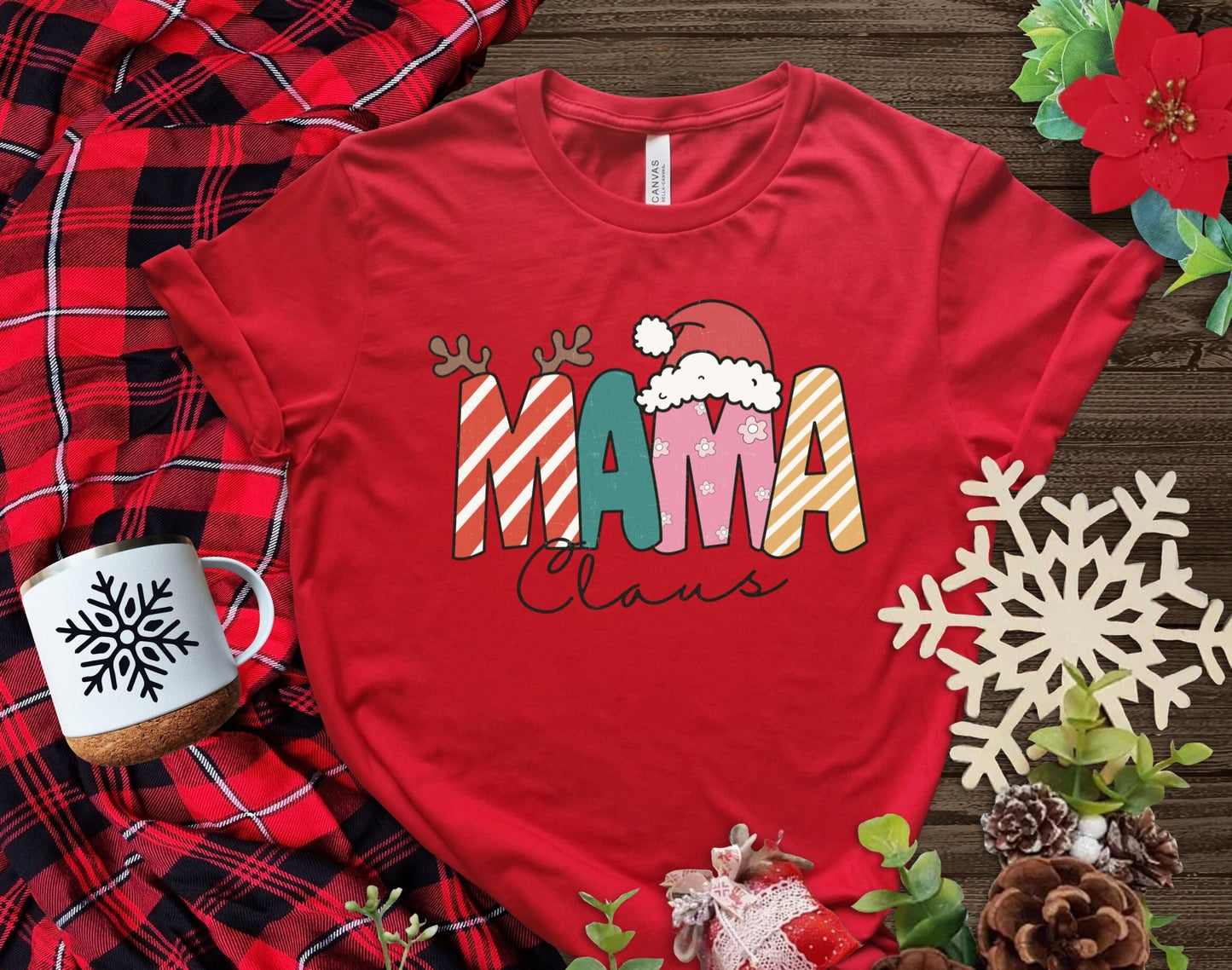 The Christmas Mama Claus Shirt Makes the Perfect Gift for Friends, Family, Coworkers or yourself.  Check Out My Shop for even more Great Designs.
www.scorpiontees.etsy.com