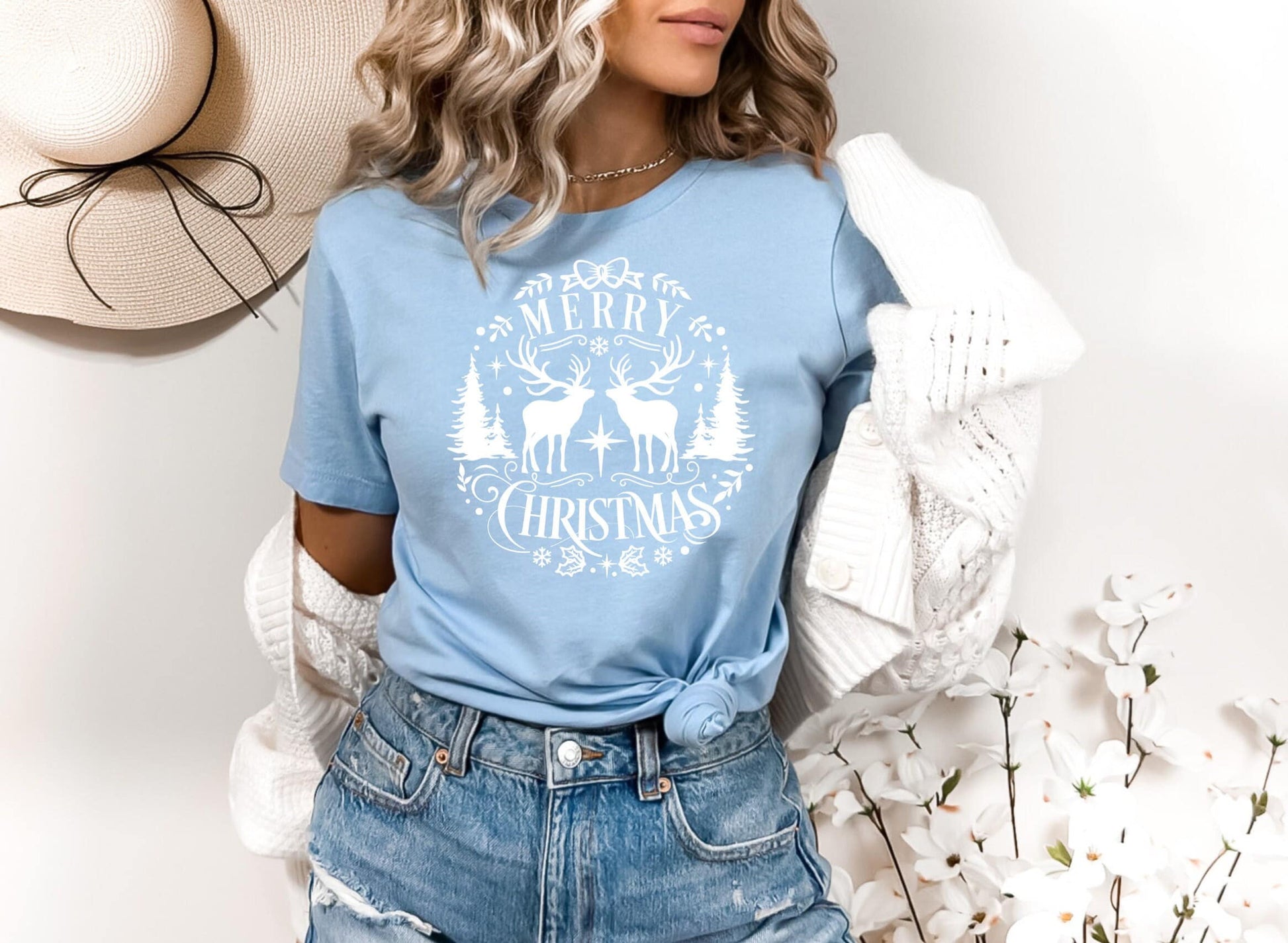 The Ornamental Reindeer Christmas Shirt Makes the Perfect Gift for Friends, Family, Coworkers or yourself.  Check Out My Shop for even more Great Designs. www.scorpiontees.etsy.com