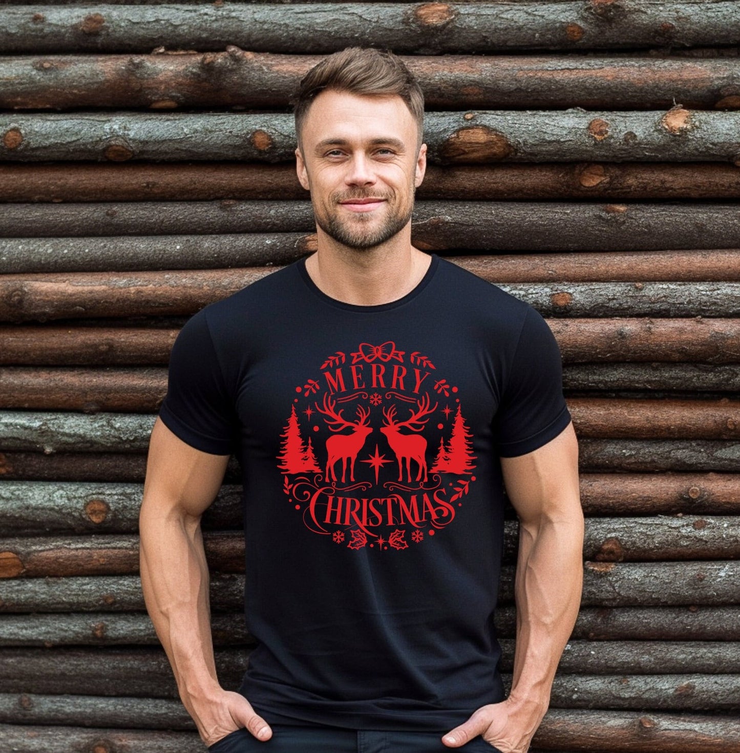 The Ornamental Reindeer Christmas Shirt Makes the Perfect Gift for Friends, Family, Coworkers or yourself.  Check Out My Shop for even more Great Designs.