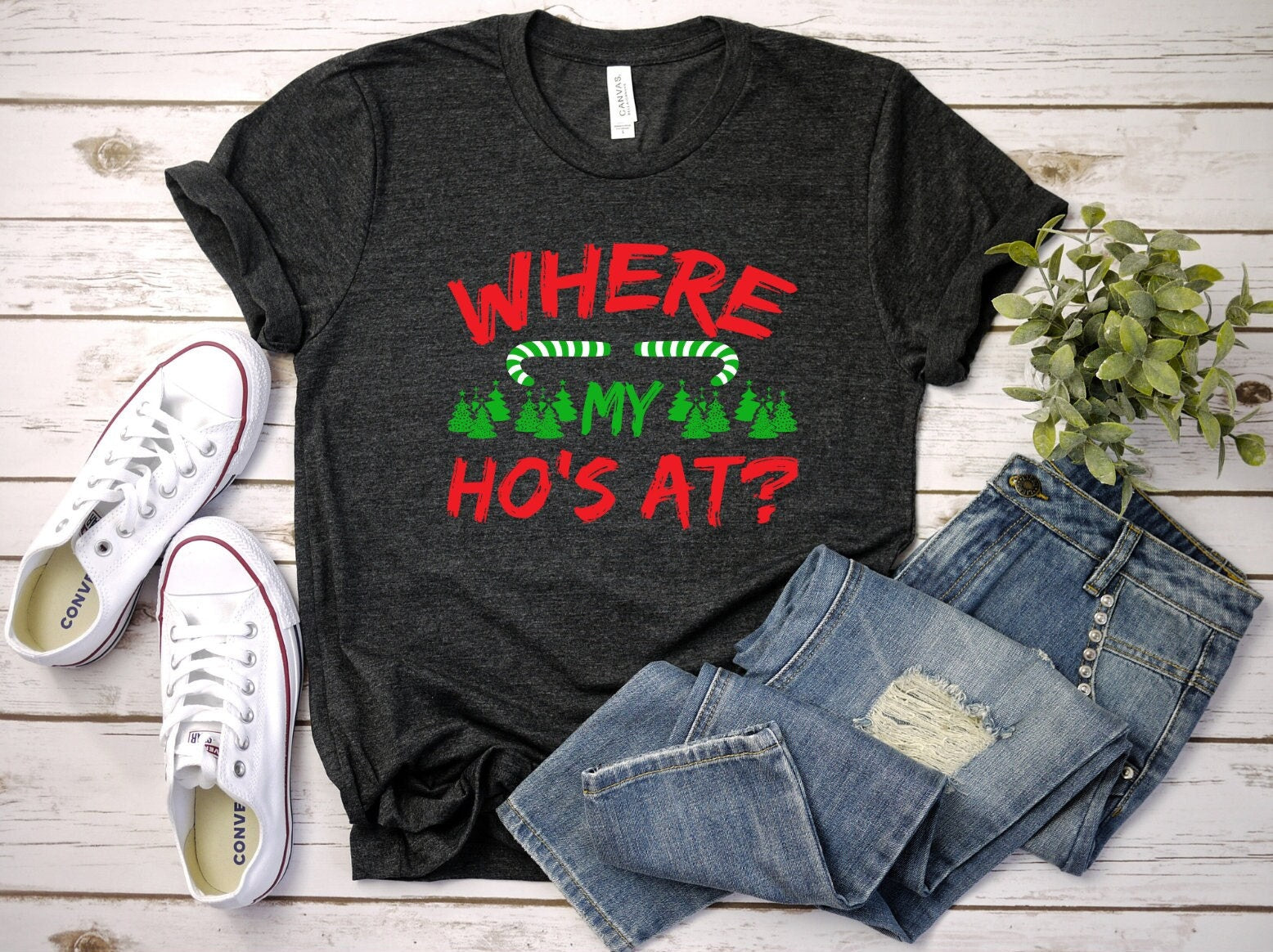 The Where My Hos At Christmas Shirt Makes the Perfect Gift for Friends, Family, Coworkers or yourself.  Check Out My Shop for even more Great Designs.  www.scorpiontees.etsy.com