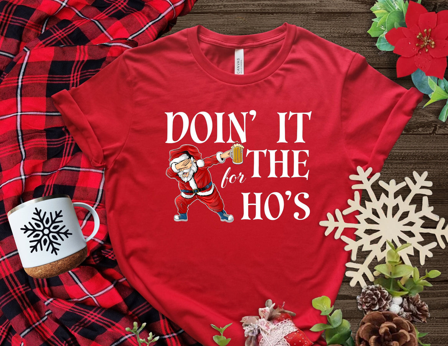 The Santa Claus Doing it for the Hos, Christmas Shirt Makes the Perfect Gift for Friends, Family, Coworkers or yourself.  Check Out My Shop for even more Great Designs.  www.scorpiontees.etsy.com