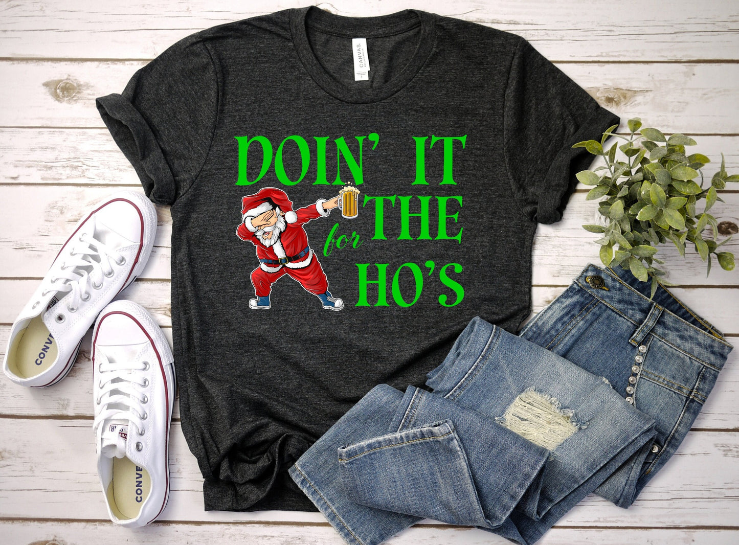 The Santa Claus Doing it for the Hos, Christmas Shirt Makes the Perfect Gift for Friends, Family, Coworkers or yourself.  Check Out My Shop for even more Great Designs.  www.scorpiontees.etsy.com