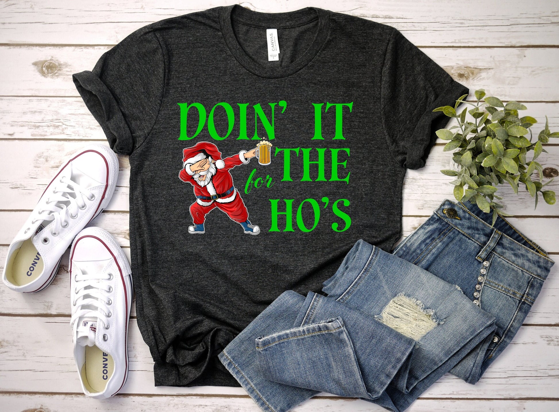 The Santa Claus Doing it for the Hos, Christmas Shirt Makes the Perfect Gift for Friends, Family, Coworkers or yourself.  Check Out My Shop for even more Great Designs.  www.scorpiontees.etsy.com