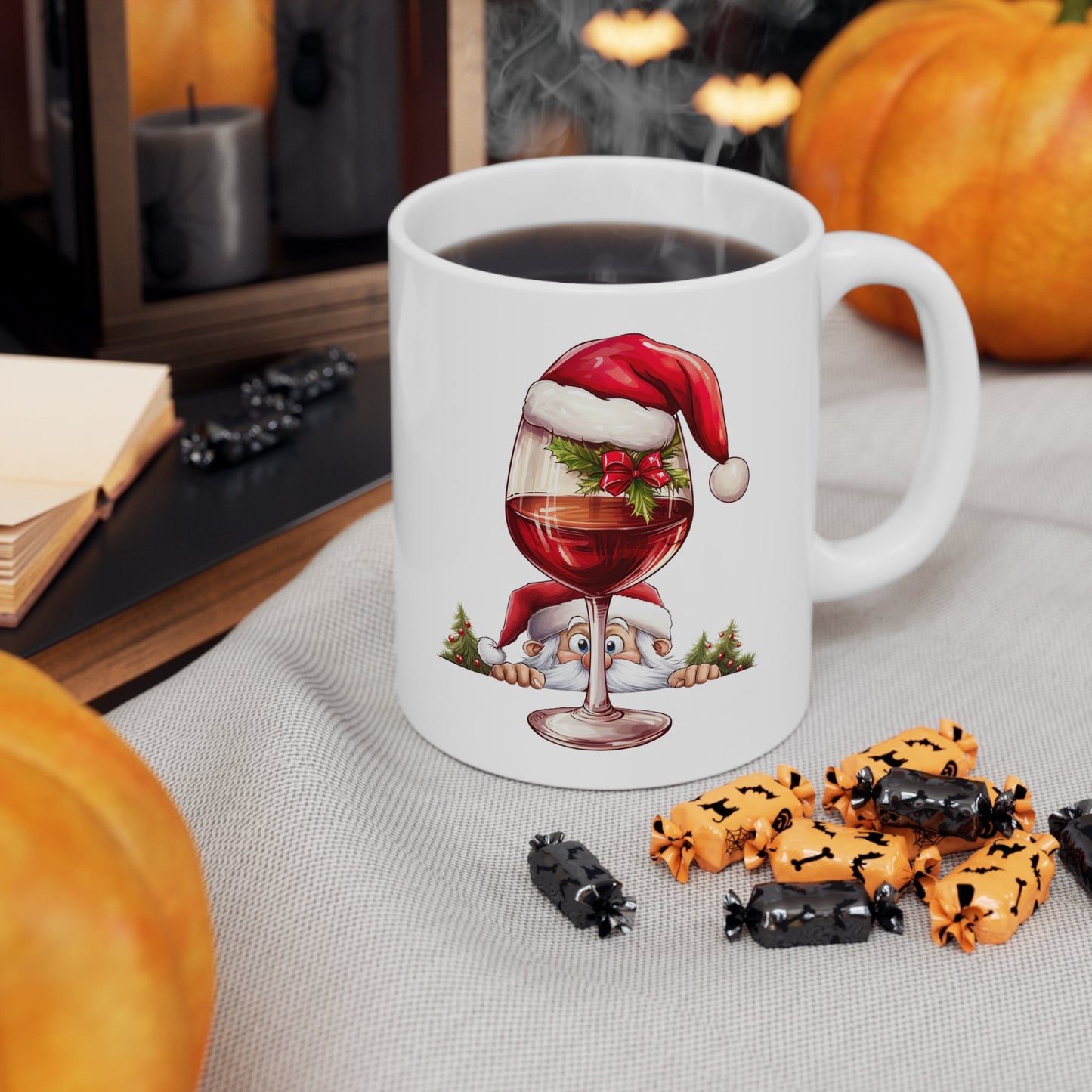 Holiday Spirit Drink Christmas Mug, Perfect Holiday Cheer Coffee Mug, Gift Mug for Christmas Spirit, Cute X-Mas mug for Family and friends