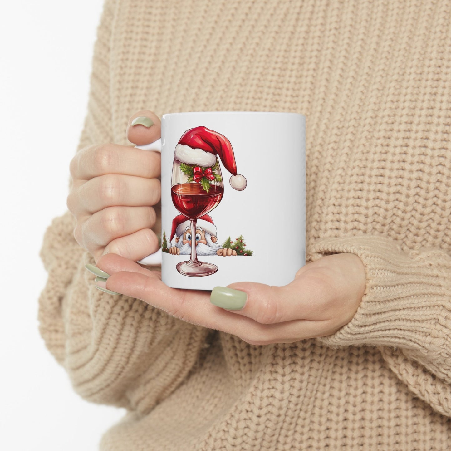 Holiday Spirit Drink Christmas Mug, Perfect Holiday Cheer Coffee Mug, Gift Mug for Christmas Spirit, Cute X-Mas mug for Family and friends