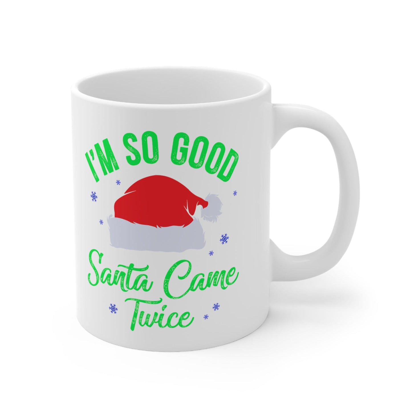 Santa Came Twice Christmas Mug, Perfect Holiday Cheer Coffee Mug, Gift Mug for Christmas Spirit, Cute X-Mas mug for Family and friends