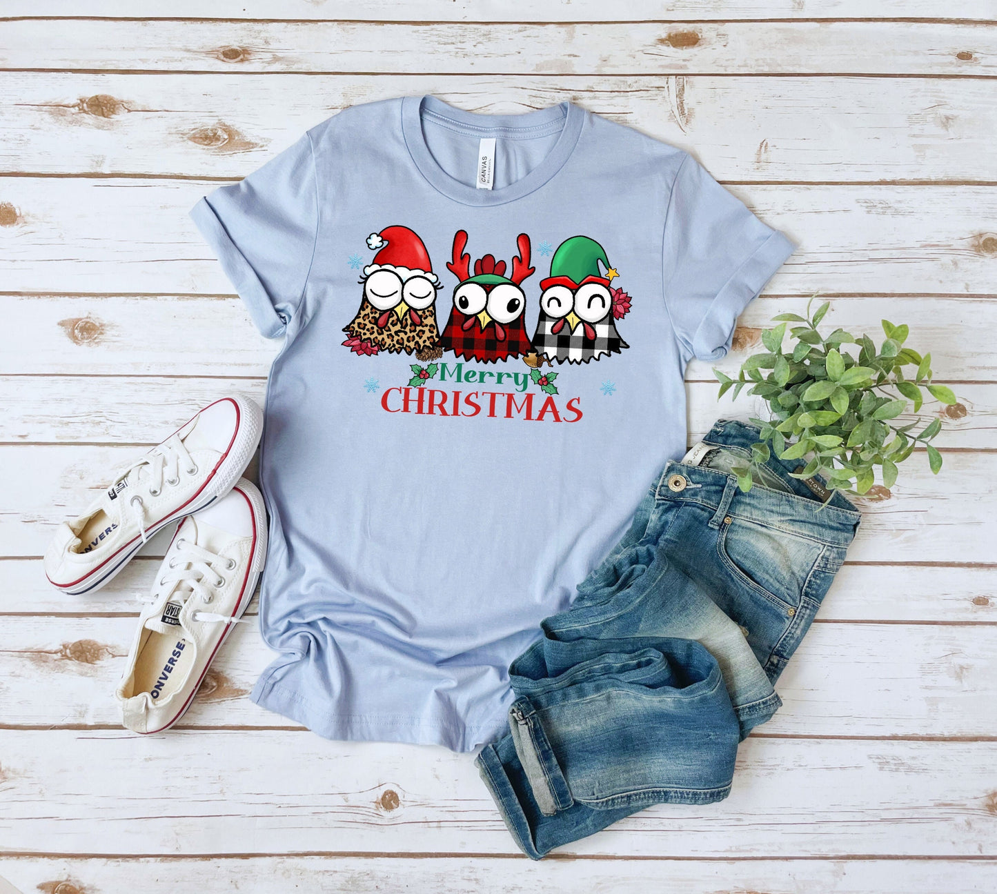 The Christmas Chickens Are Here!  Share The Joy of Christmas with This Adorable Chicken T-Shirt. Makes the Perfect Gift for Friends, Family, Coworkers or yourself.  Check Out My Shop for even more Fun Designs.
www.scorpiontees.etsy.com