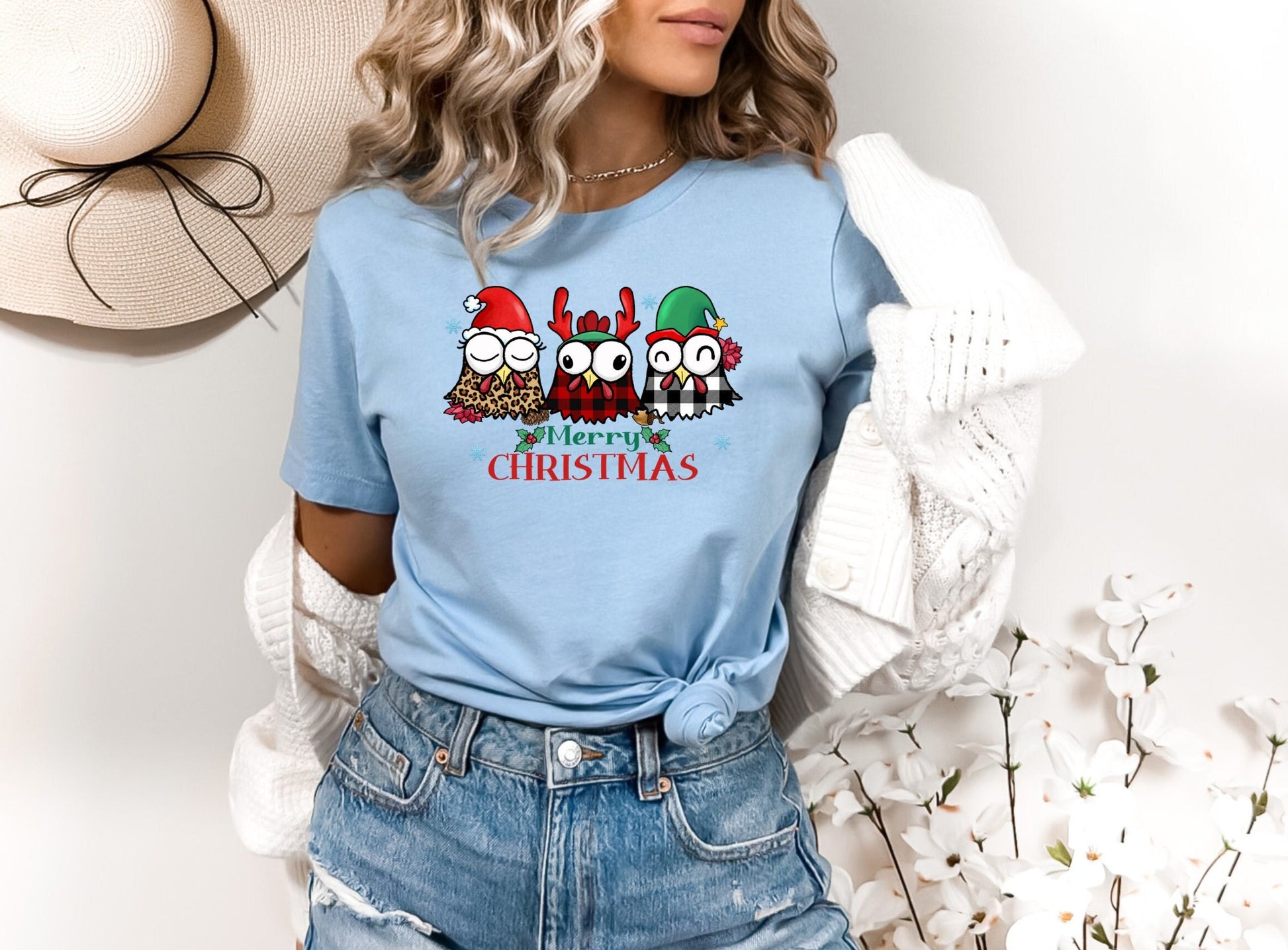 The Christmas Chickens Are Here!  Share The Joy of Christmas with This Adorable Chicken T-Shirt. Makes the Perfect Gift for Friends, Family, Coworkers or yourself.  Check Out My Shop for even more Fun Designs.
www.scorpiontees.etsy.com