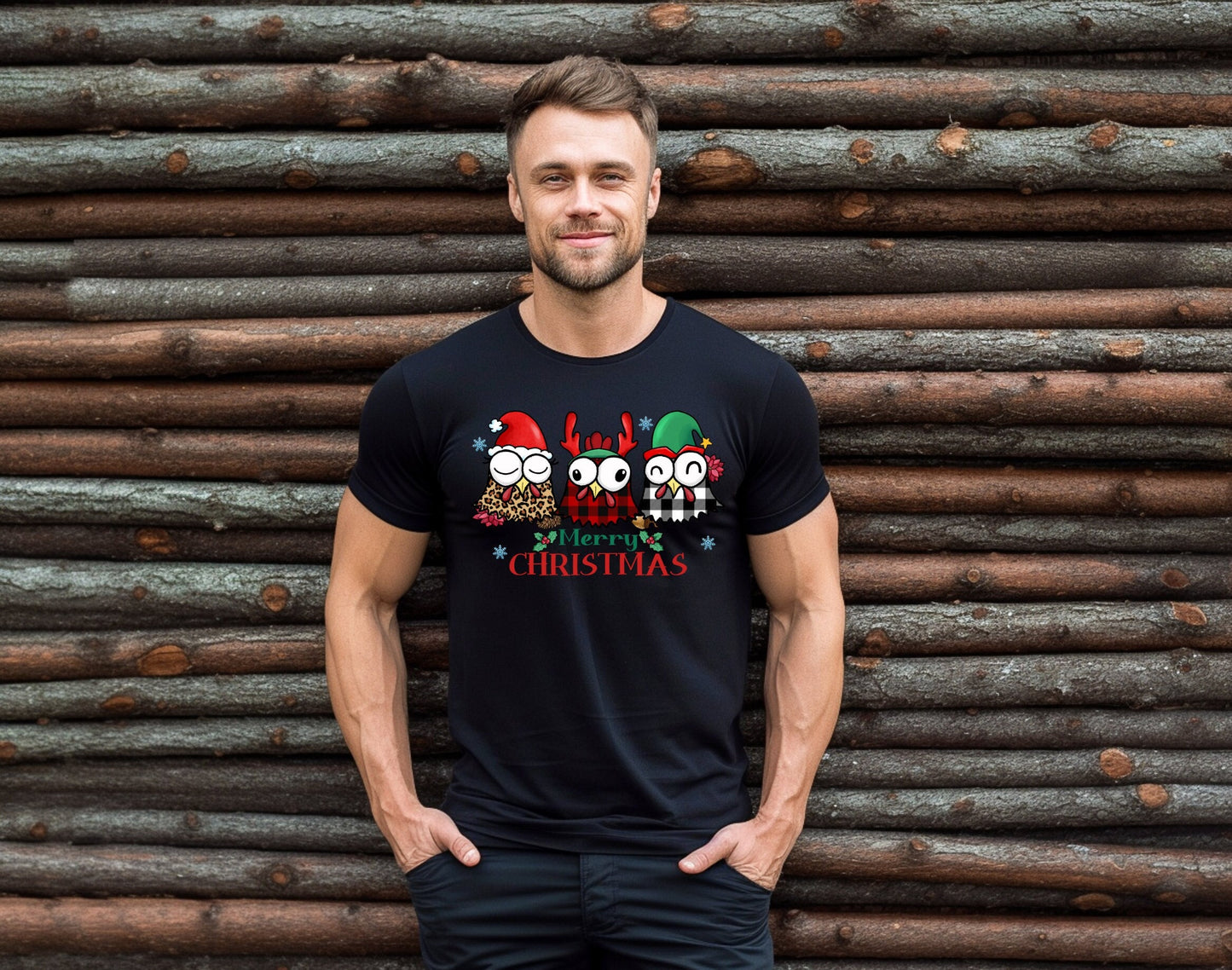 The Christmas Chickens Are Here!  Share The Joy of Christmas with This Adorable Chicken T-Shirt. Makes the Perfect Gift for Friends, Family, Coworkers or yourself.  Check Out My Shop for even more Fun Designs.
www.scorpiontees.etsy.com