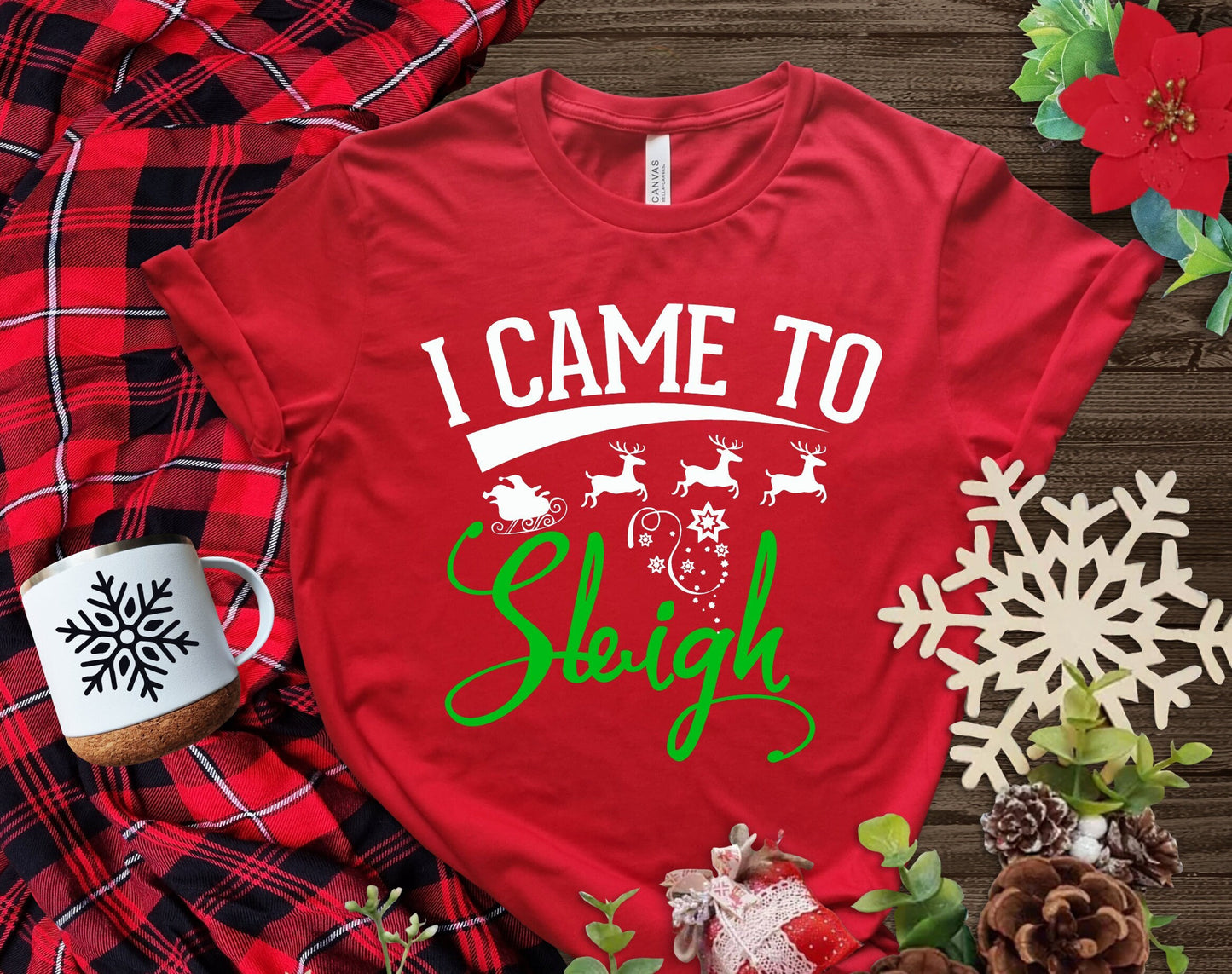 The I Came to Sleigh T-Shirt. Makes the Perfect Gift for Friends, Family, Coworkers or yourself.  Check Out My Shop for even more Fun Designs.
www.scorpiontees.etsy.com