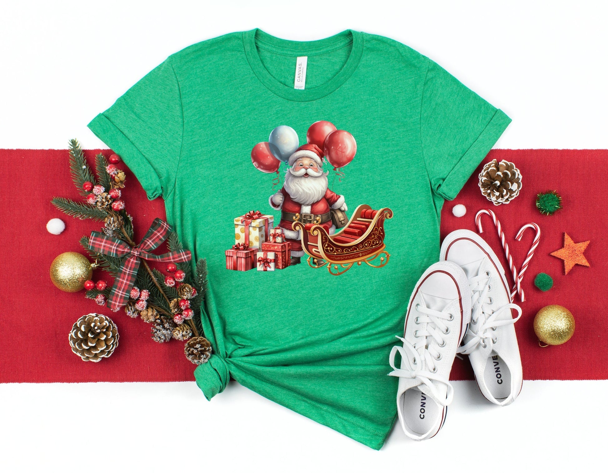 The Santas Sleigh with Presents T-Shirt. Makes the Perfect Gift for Friends, Family, Coworkers or yourself.  Check Out My Shop for even more Fun Designs.
www.scorpiontees.etsy.com