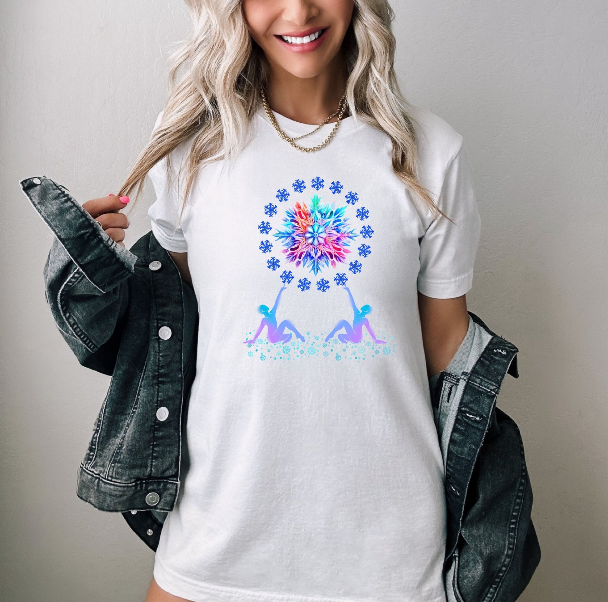 The Snow Flake Dance Christmas T-Shirt Makes the Perfect Gift for Friends, Family, Coworkers or yourself.  Check Out My Shop for even more Great Designs.
www.scorpiontees.etsy.com