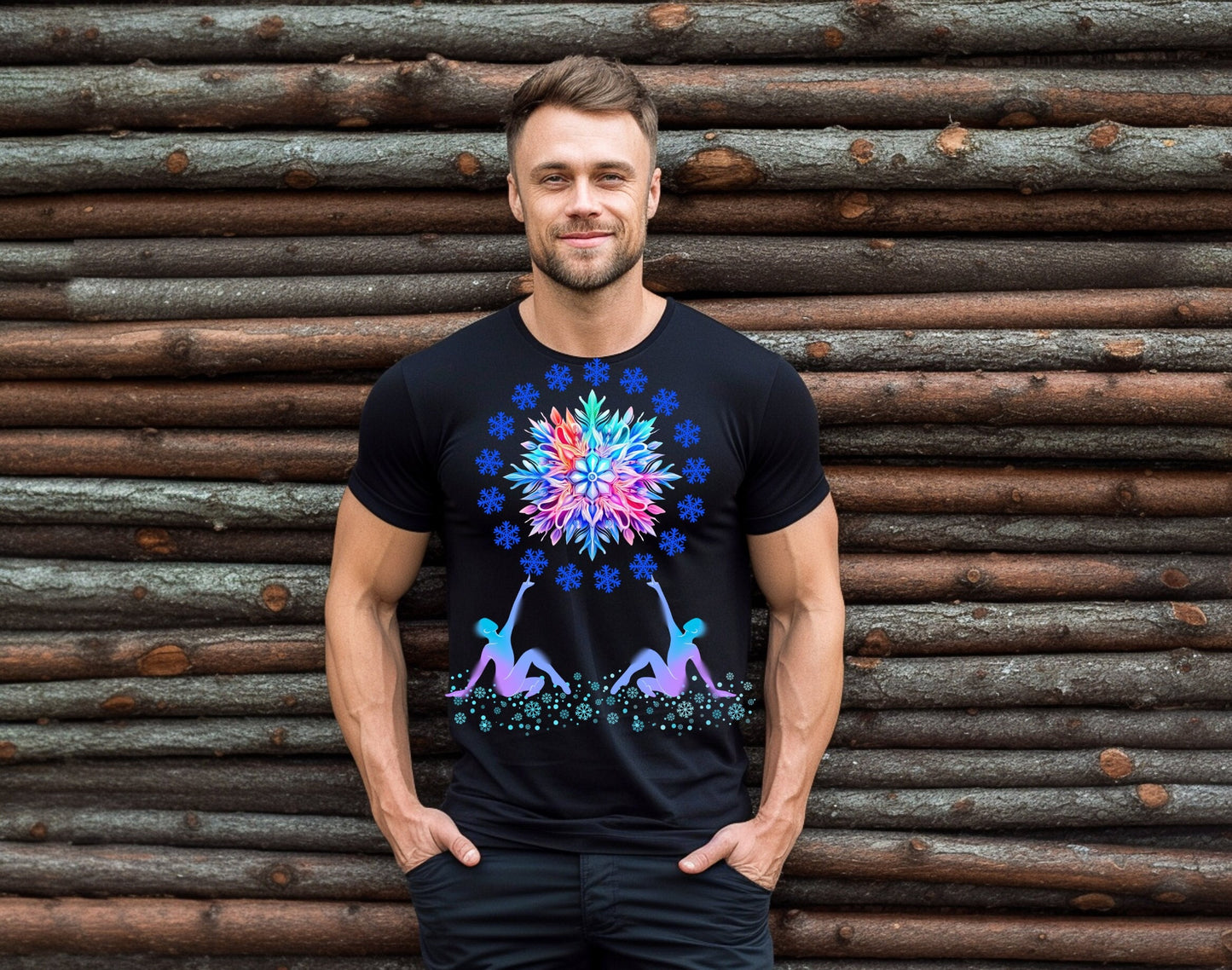Snow Flake Dance Christmas T-Shirt, Perfect Holiday Cheer Tee, Gift Shirt of Christmas Spirit, Cute Xmas Shirt for Family and friends