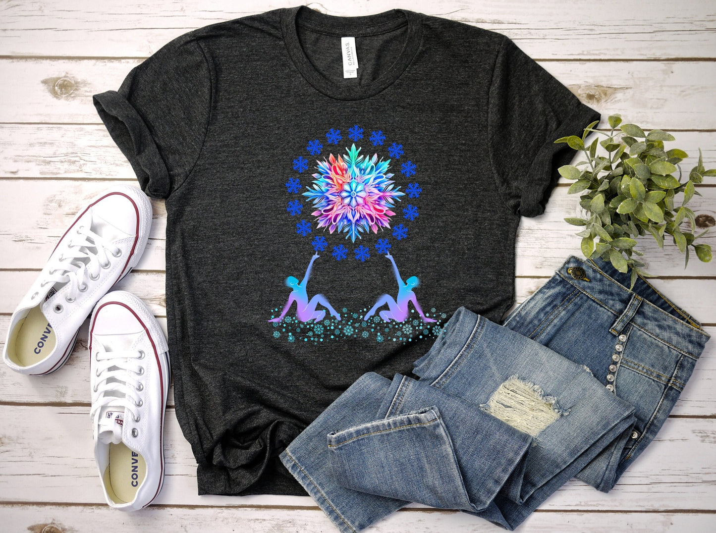 The Snow Flake Dance Christmas T-Shirt Makes the Perfect Gift for Friends, Family, Coworkers or yourself.  Check Out My Shop for even more Great Designs.
www.scorpiontees.etsy.com