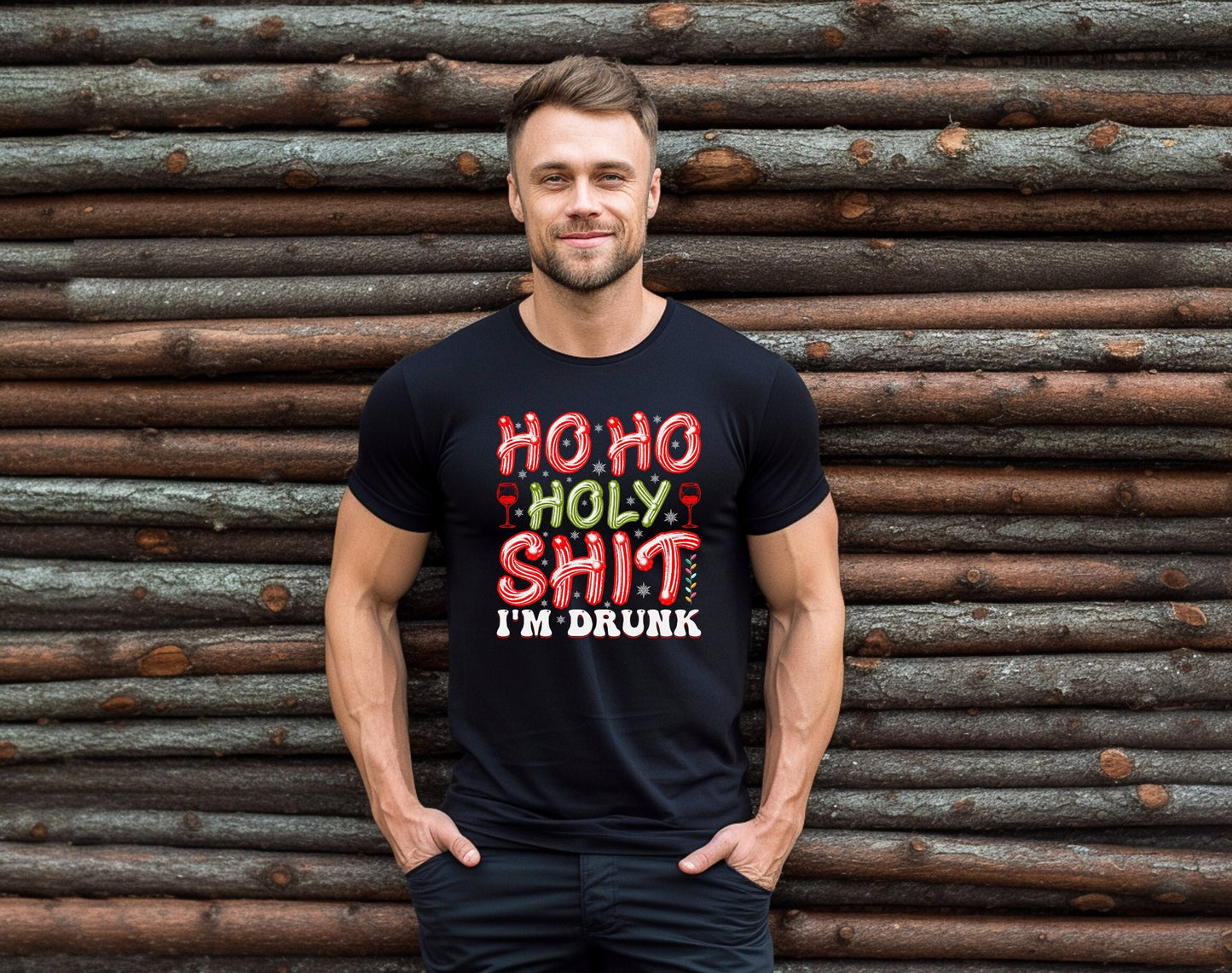 Ho Ho Holy Shit Im Drunk Christmas Shirt Makes the Perfect Gift for Friends, Family, Coworkers or yourself.  Check Out My Shop for even more Great Designs.
www.scorpiontees.etsy.com