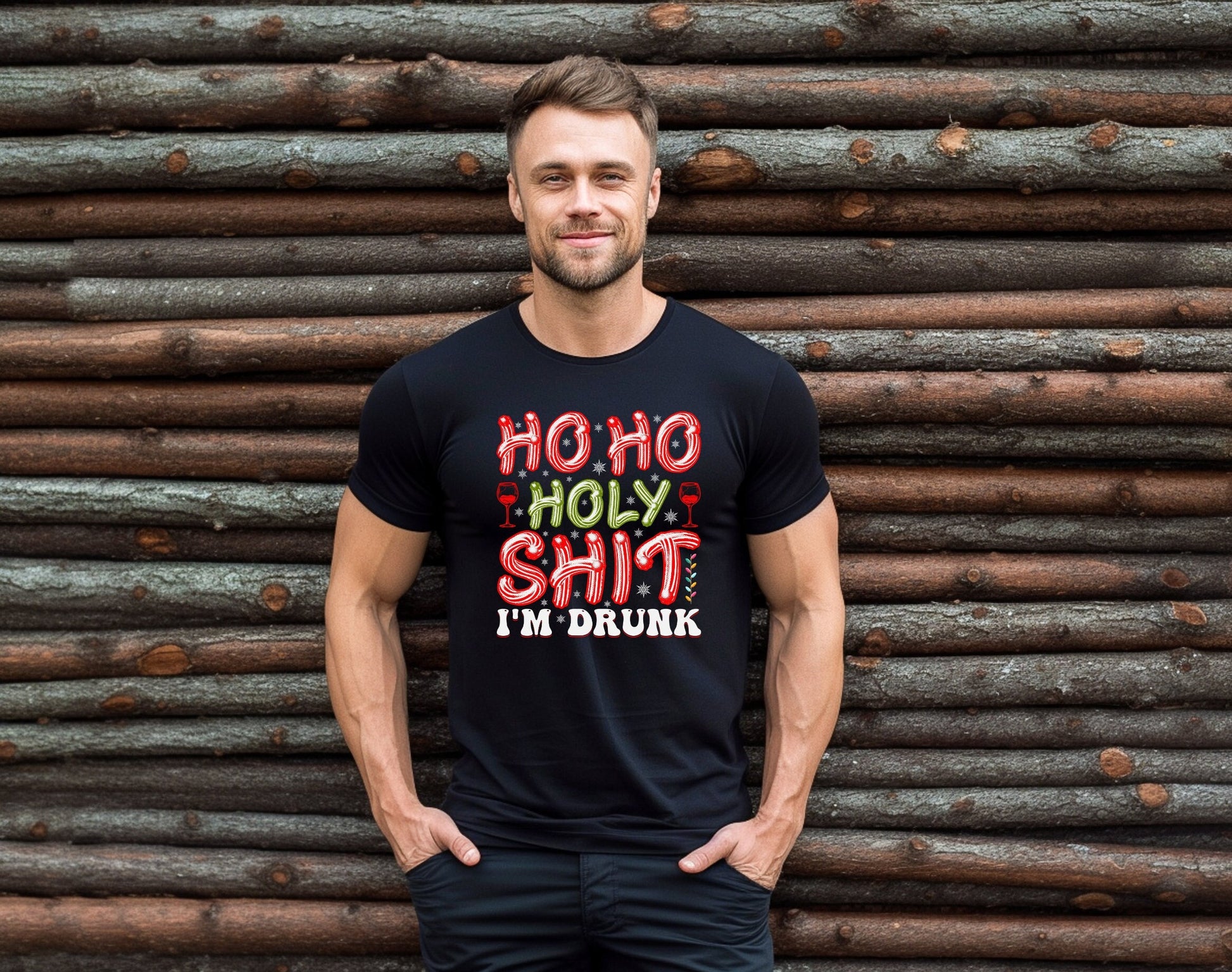 Ho Ho Holy Shit Im Drunk Christmas Shirt Makes the Perfect Gift for Friends, Family, Coworkers or yourself.  Check Out My Shop for even more Great Designs.
www.scorpiontees.etsy.com
