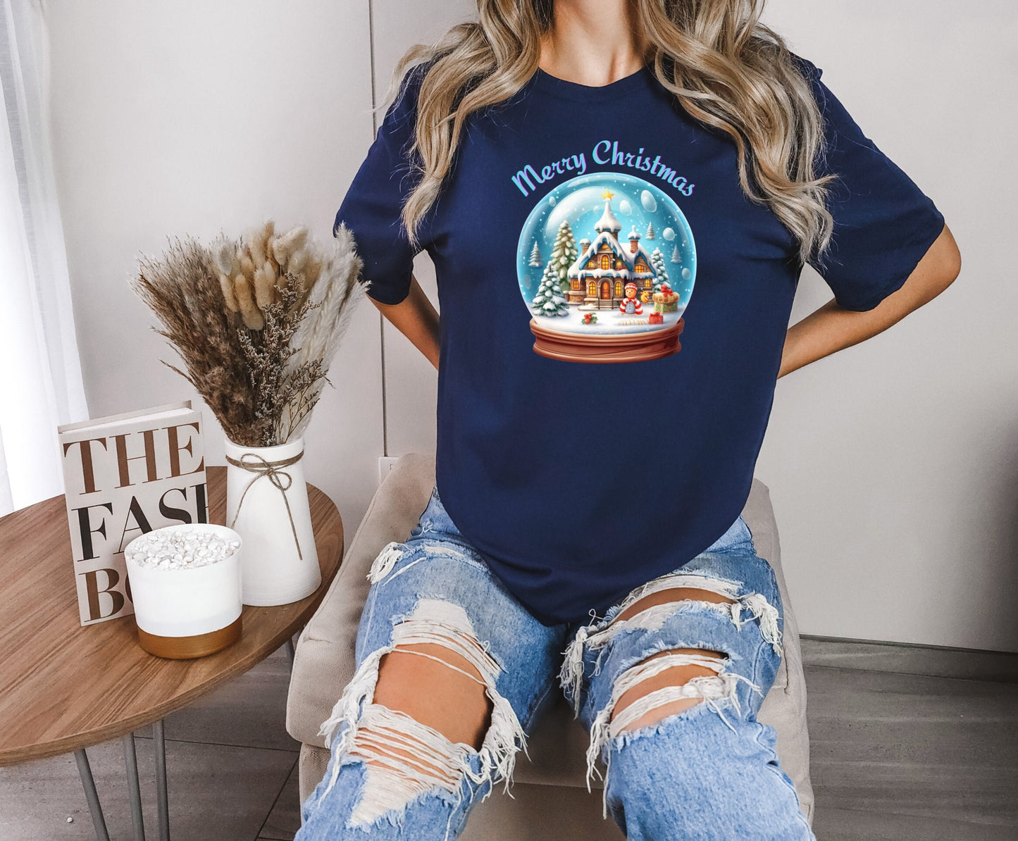 The Christmas Snow Globe Cottage T-Shirt Makes the Perfect Gift for Friends, Family, Coworkers or yourself.  Check Out My Shop for even more Great Designs.
www.scorpiontees.etsy.com