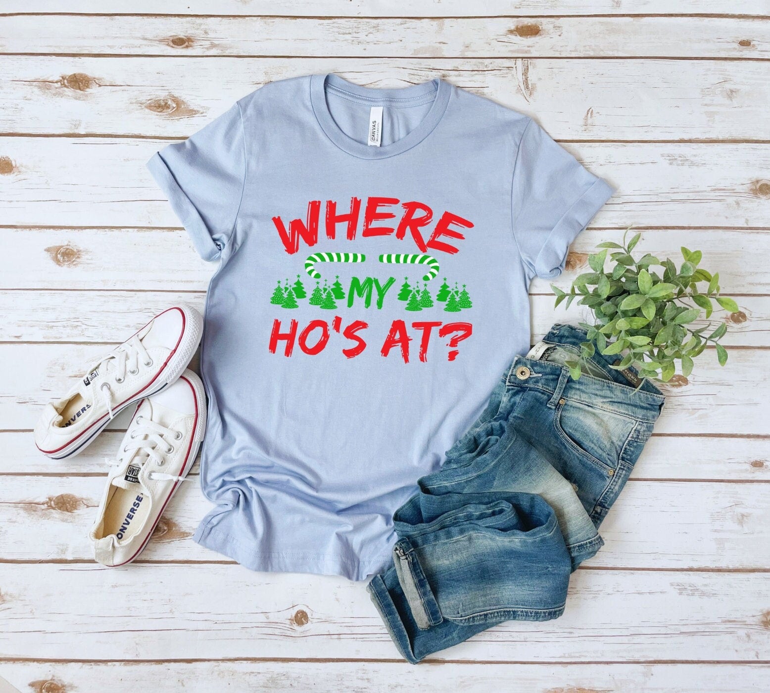 The Where My Hos At Christmas Shirt Makes the Perfect Gift for Friends, Family, Coworkers or yourself.  Check Out My Shop for even more Great Designs.  www.scorpiontees.etsy.com