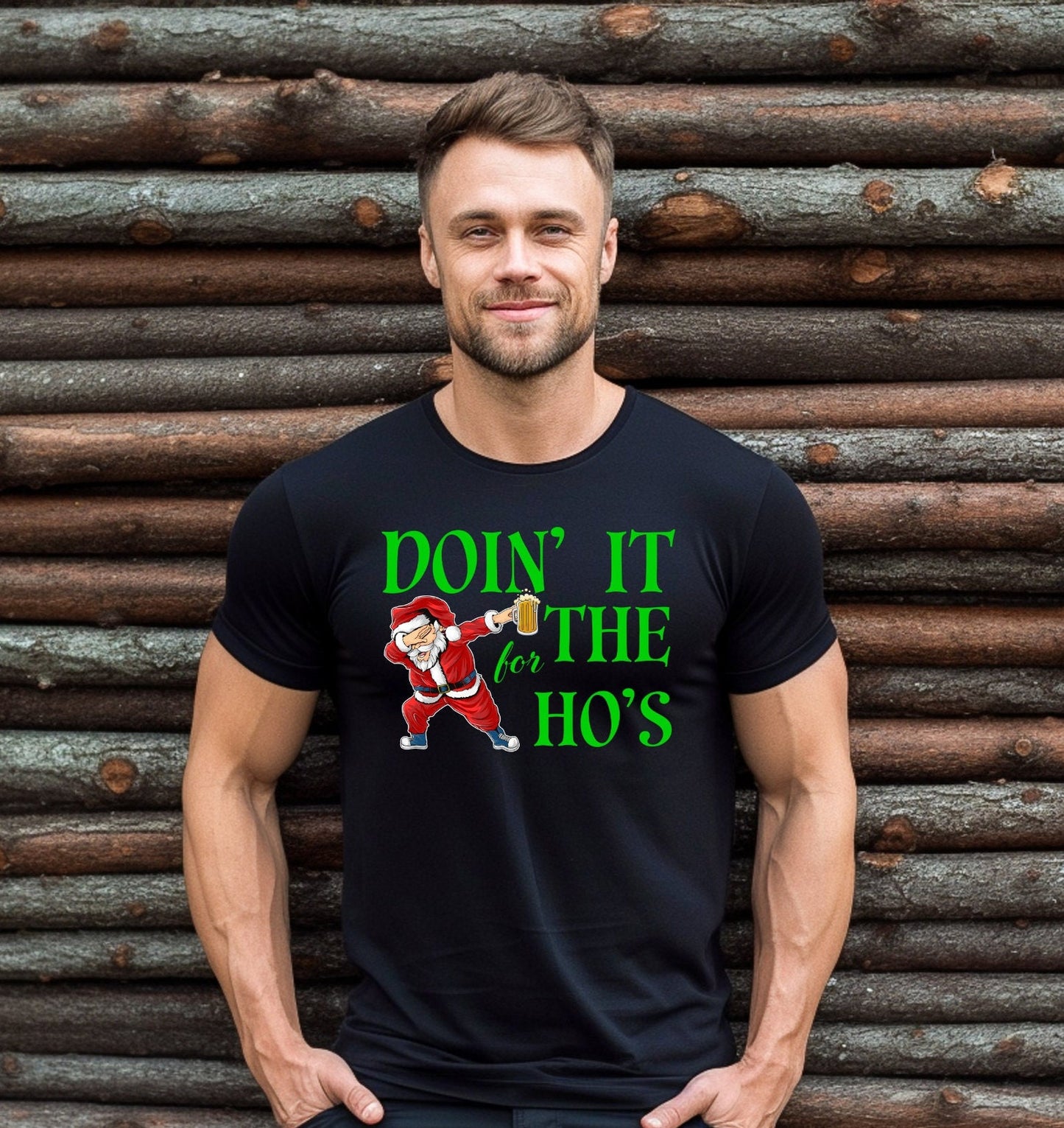 The Santa Claus Doing it for the Hos, Christmas Shirt Makes the Perfect Gift for Friends, Family, Coworkers or yourself.  Check Out My Shop for even more Great Designs.  www.scorpiontees.etsy.com