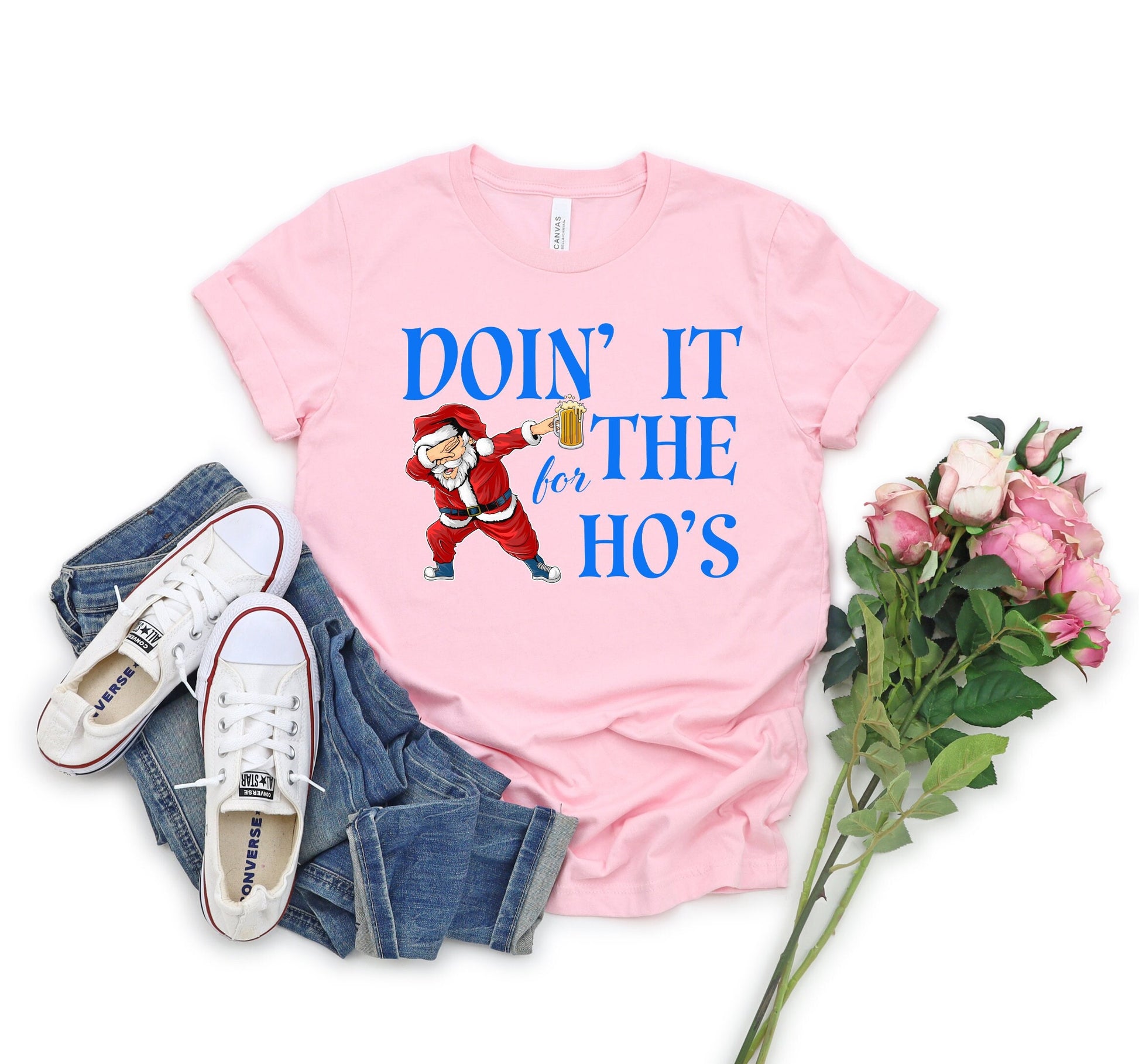 The Santa Claus Doing it for the Hos, Christmas Shirt Makes the Perfect Gift for Friends, Family, Coworkers or yourself.  Check Out My Shop for even more Great Designs.  www.scorpiontees.etsy.com