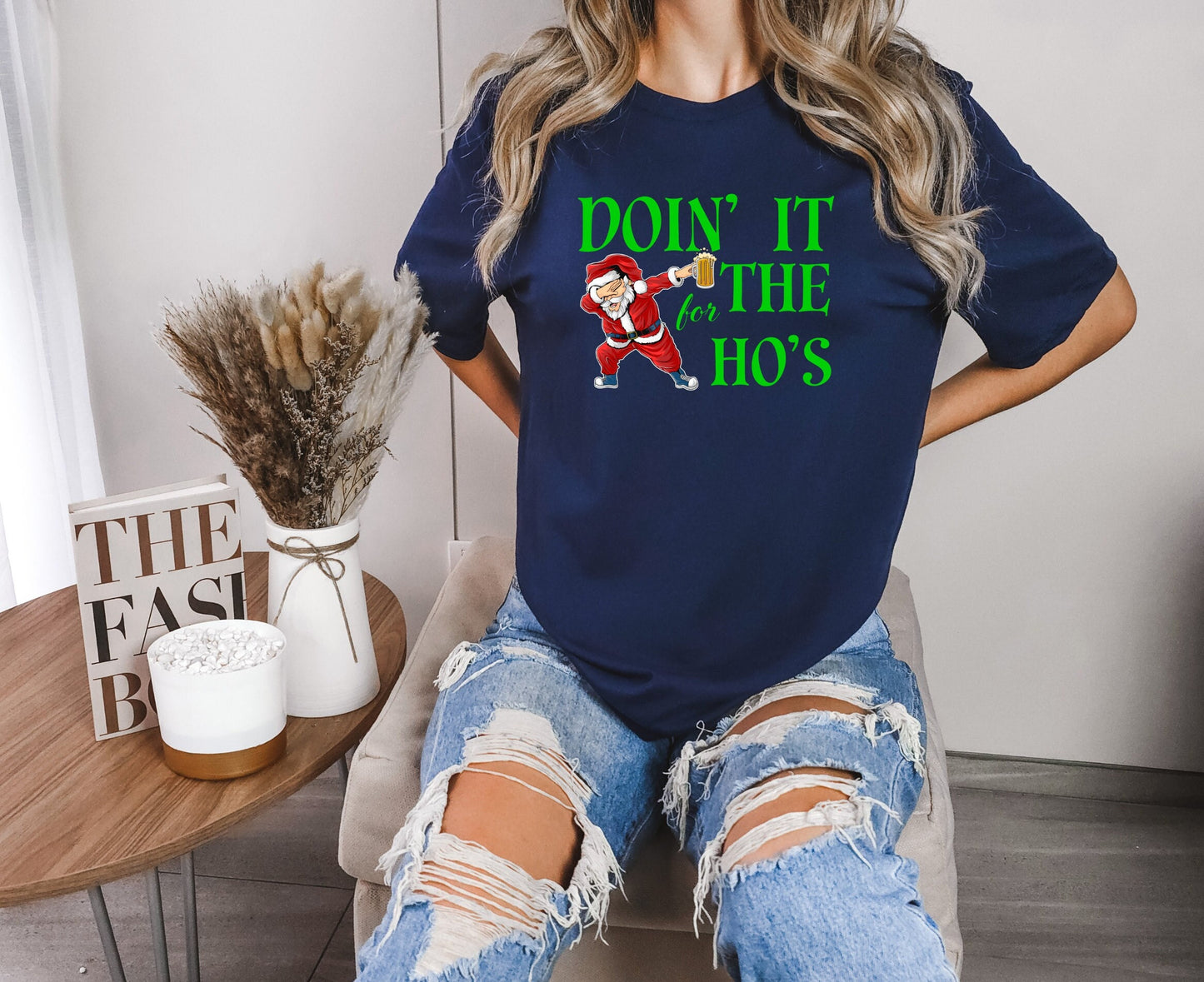 The Santa Claus Doing it for the Hos, Christmas Shirt Makes the Perfect Gift for Friends, Family, Coworkers or yourself.  Check Out My Shop for even more Great Designs.  www.scorpiontees.etsy.com