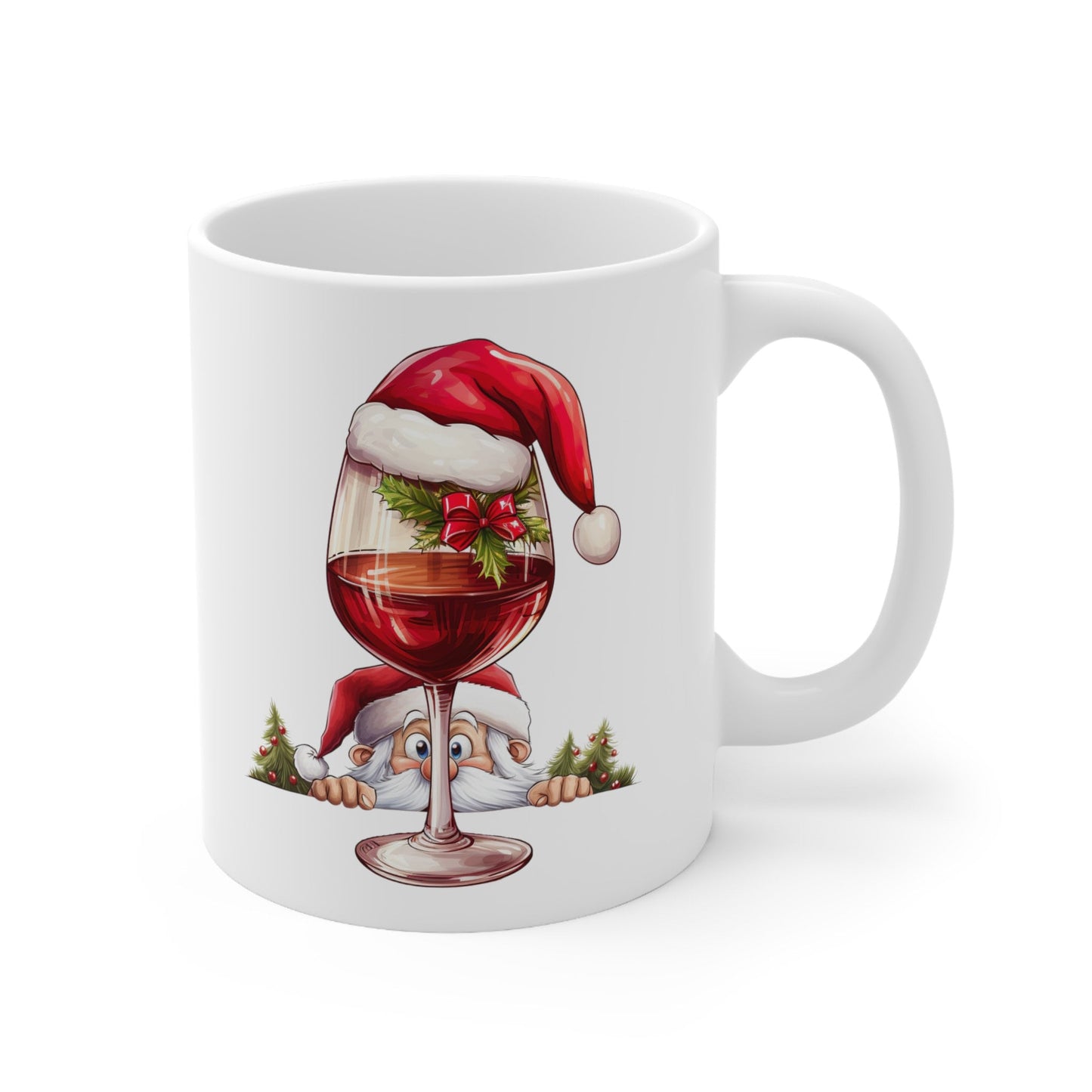 Holiday Spirit Drink Christmas Mug, Perfect Holiday Cheer Coffee Mug, Gift Mug for Christmas Spirit, Cute X-Mas mug for Family and friends