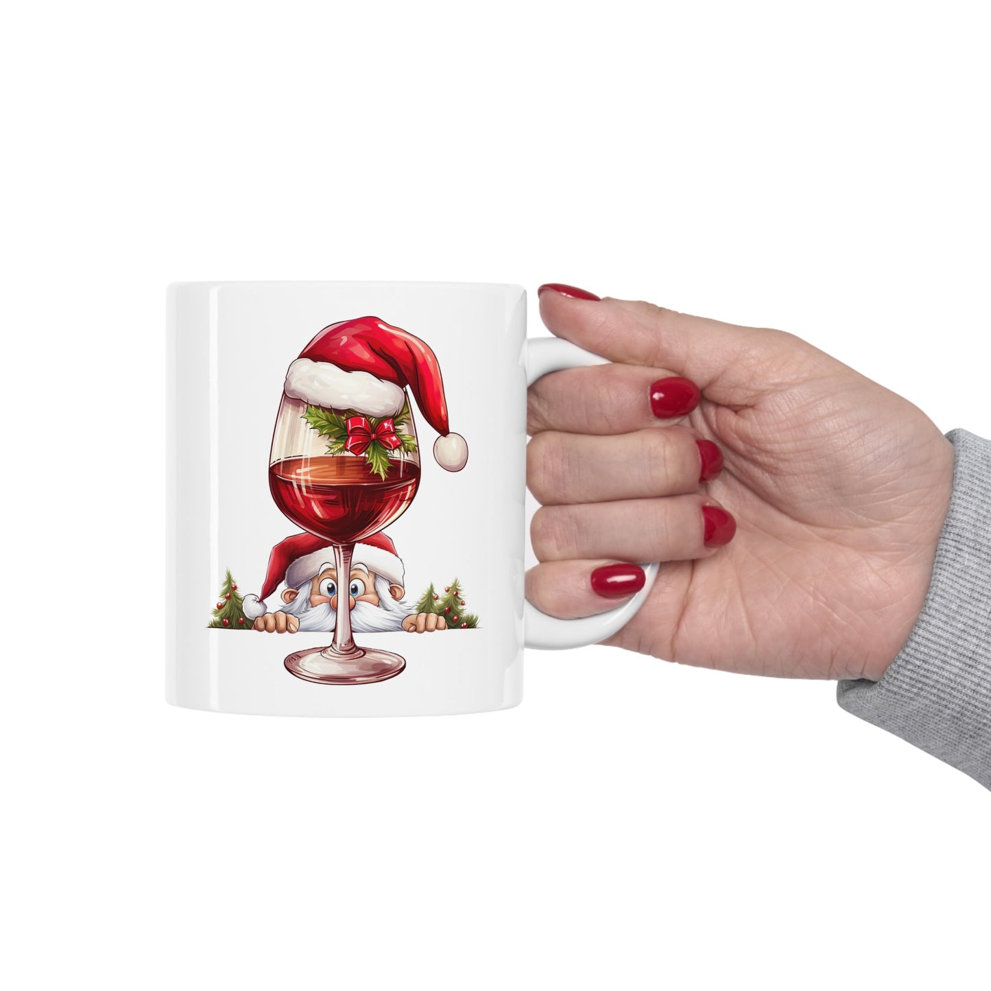 Holiday Spirit Drink Christmas Mug, Perfect Holiday Cheer Coffee Mug, Gift Mug for Christmas Spirit, Cute X-Mas mug for Family and friends
