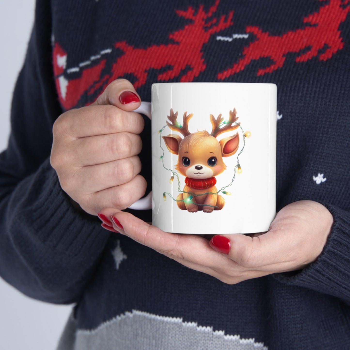 The Reindeer with Lights Christmas Mug Makes the Perfect Gift for Friends, Family, Coworkers or yourself.  Check Out My Shop for even more Great Designs.
www.scorpiontees.etsy.com