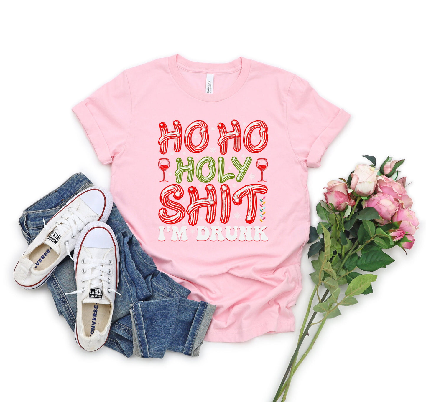 Ho Ho Holy Shit Im Drunk Christmas Shirt Makes the Perfect Gift for Friends, Family, Coworkers or yourself.  Check Out My Shop for even more Great Designs.
www.scorpiontees.etsy.com